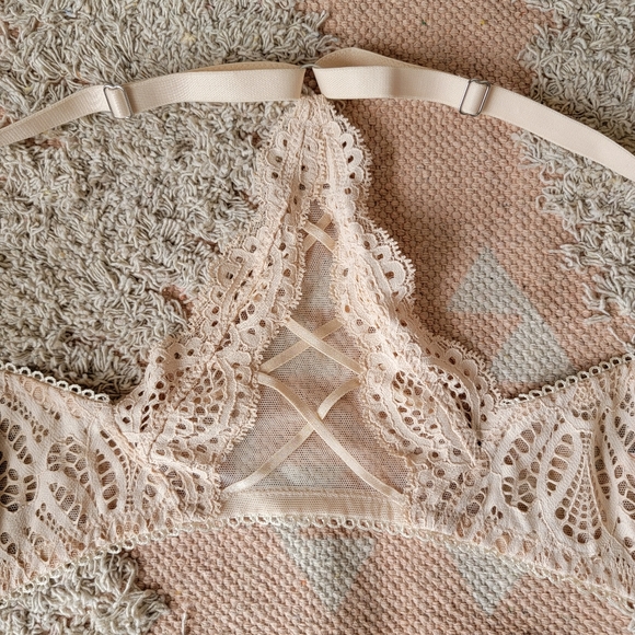 Victoria's Secret | Dream Angels Lace Racerback Lined Demi Push-Up Bra Nwt - Picture 6 of 8